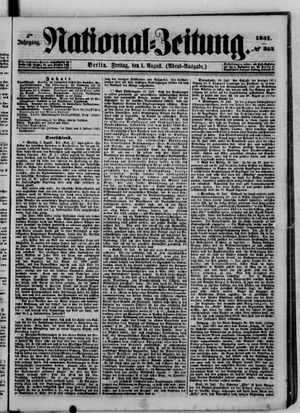 Nationalzeitung vom 01.08.1851