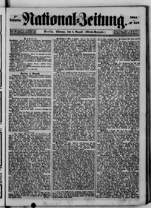 Nationalzeitung vom 04.08.1851
