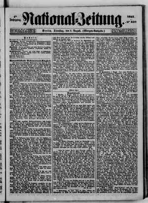 Nationalzeitung on Aug 5, 1851