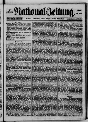 Nationalzeitung vom 07.08.1851