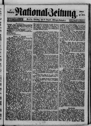 Nationalzeitung vom 12.08.1851