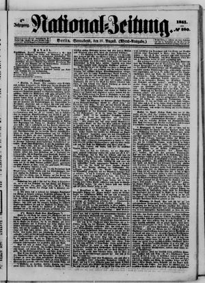 Nationalzeitung on Aug 16, 1851