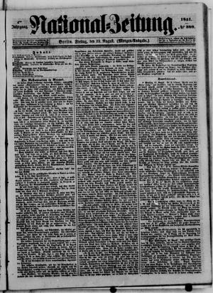 Nationalzeitung vom 22.08.1851