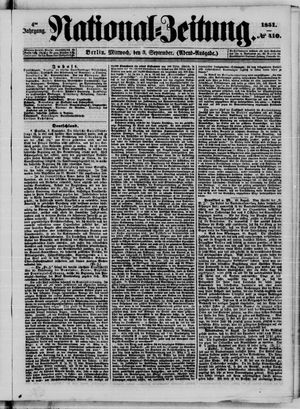 Nationalzeitung on Sep 3, 1851