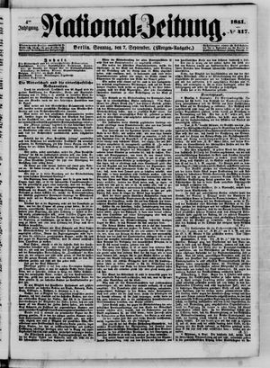 Nationalzeitung on Sep 7, 1851