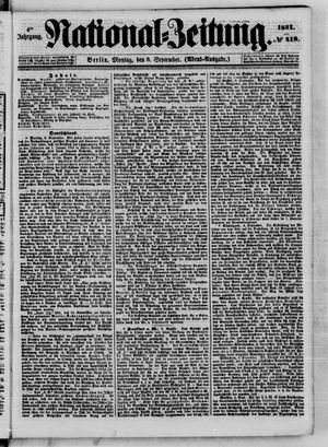 Nationalzeitung vom 08.09.1851