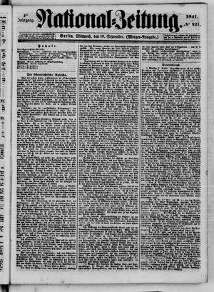 Nationalzeitung vom 10.09.1851