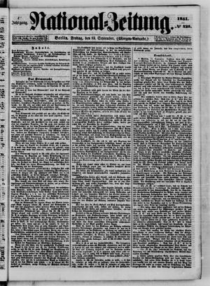 Nationalzeitung vom 12.09.1851
