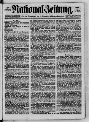 Nationalzeitung vom 13.09.1851