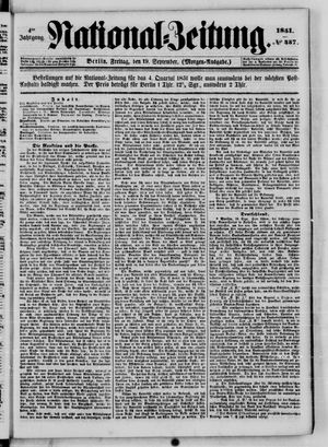 Nationalzeitung vom 19.09.1851