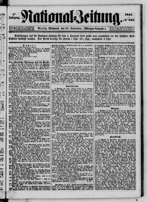 Nationalzeitung vom 24.09.1851
