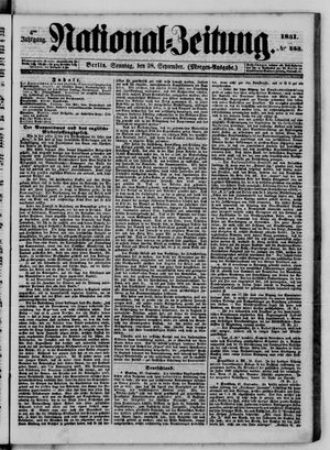 Nationalzeitung on Sep 28, 1851