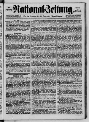 Nationalzeitung vom 30.09.1851
