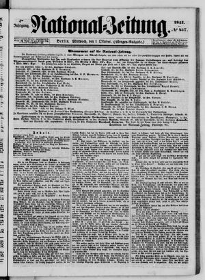 Nationalzeitung on Oct 1, 1851