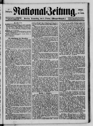 Nationalzeitung vom 02.10.1851