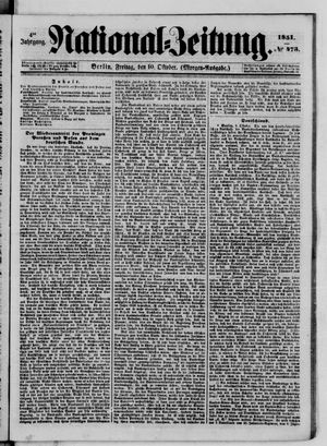 Nationalzeitung on Oct 10, 1851