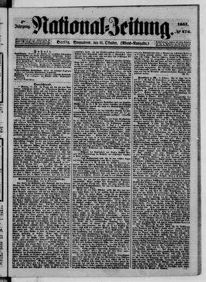 Nationalzeitung vom 11.10.1851