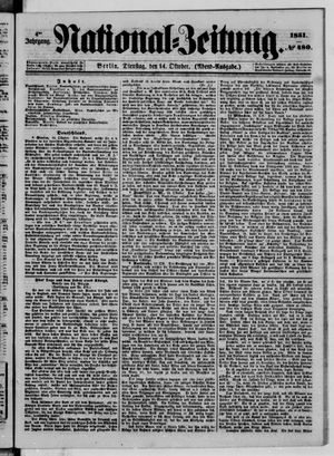 Nationalzeitung on Oct 14, 1851