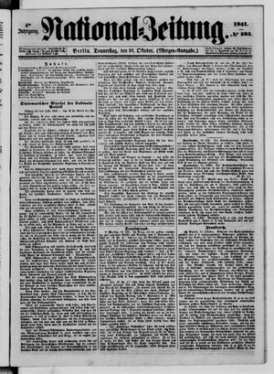 Nationalzeitung vom 16.10.1851