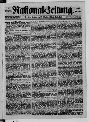 Nationalzeitung on Oct 17, 1851