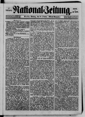Nationalzeitung vom 20.10.1851