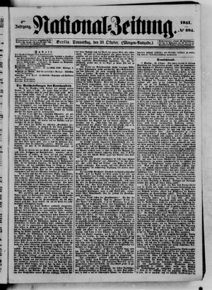 Nationalzeitung vom 23.10.1851