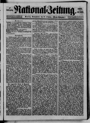 Nationalzeitung vom 25.10.1851
