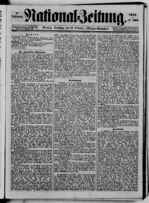 Nationalzeitung vom 28.10.1851