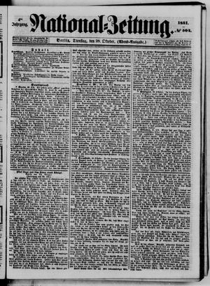 Nationalzeitung vom 28.10.1851