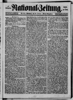 National-Zeitung vom 29.10.1851