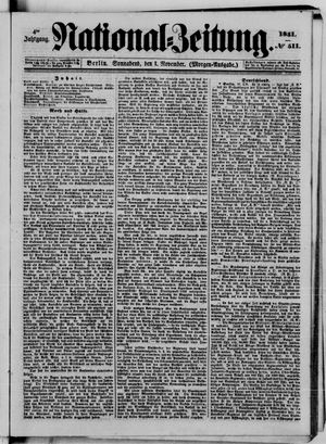 Nationalzeitung vom 01.11.1851