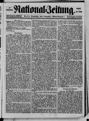 Nationalzeitung vom 06.11.1851