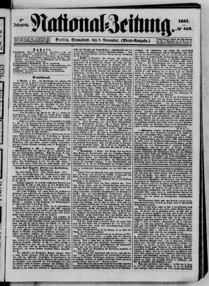 Nationalzeitung on Nov 8, 1851