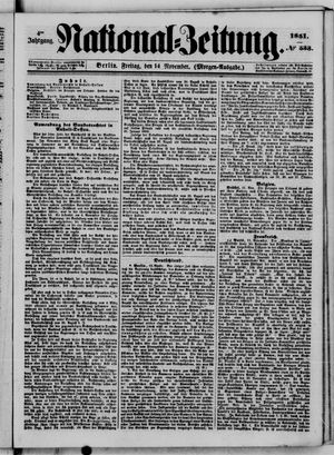 Nationalzeitung vom 14.11.1851