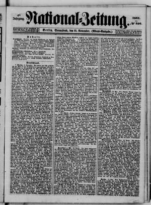 Nationalzeitung vom 15.11.1851
