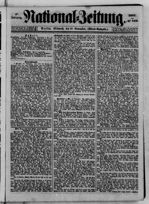 Nationalzeitung on Nov 19, 1851