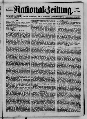 National-Zeitung on Nov 20, 1851