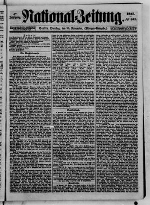 Nationalzeitung on Nov 25, 1851