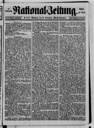 Nationalzeitung vom 26.11.1851