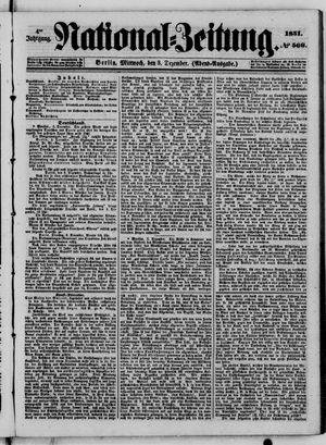 Nationalzeitung on Dec 3, 1851