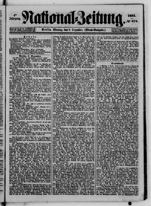 Nationalzeitung vom 08.12.1851