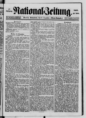 Nationalzeitung vom 13.12.1851
