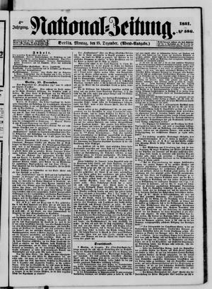 Nationalzeitung on Dec 15, 1851