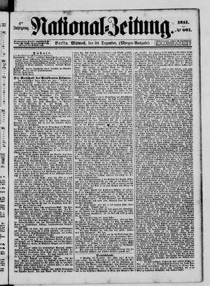 Nationalzeitung on Dec 24, 1851