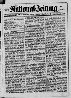 Nationalzeitung on Dec 27, 1851