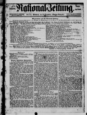 Nationalzeitung vom 31.12.1851