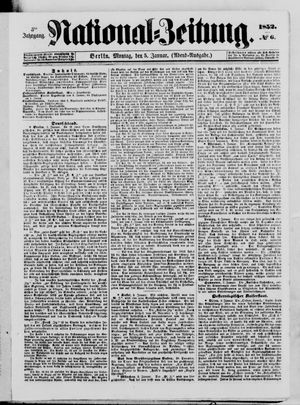 Nationalzeitung vom 05.01.1852