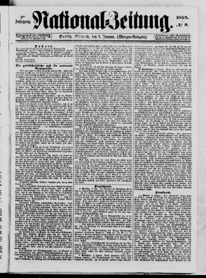 Nationalzeitung vom 07.01.1852