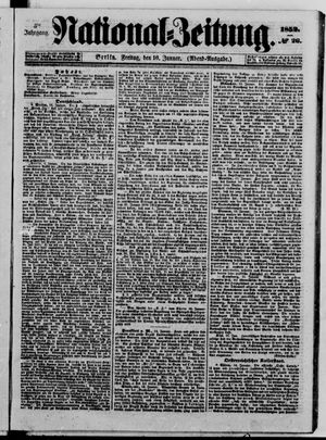 Nationalzeitung vom 16.01.1852