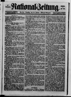 Nationalzeitung vom 20.01.1852